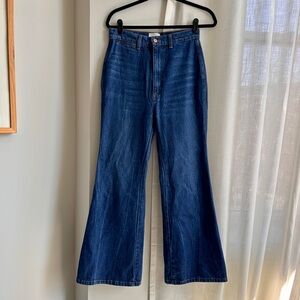 Women’s DOEN Melody Wide Leg Jeans, Dark Wash, Made in USA, size 28 NWOT